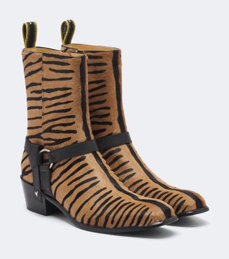 Fendi Botas de pelo estampadas