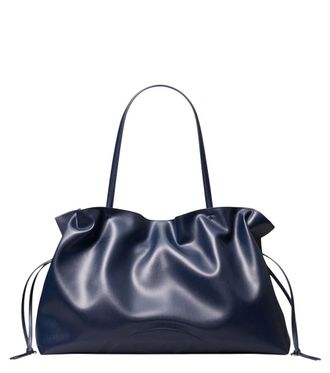 Tory Burch Navy Blue Ella Large Tote