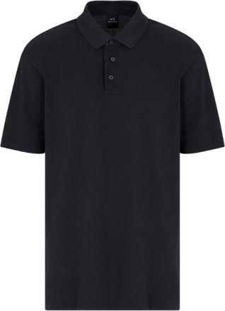 A|X Armani Exchange Klassiek Polo Shirt Blauw Regular Fit - Heren - Polos - Blauw - XL - Katoen - Tops