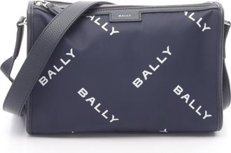 Bally Nylon Leather Shoulder Bag (Pre-Owned)