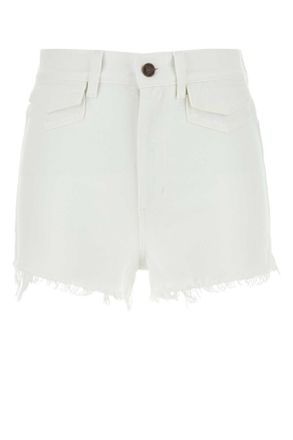 Chloé White Denim Shorts