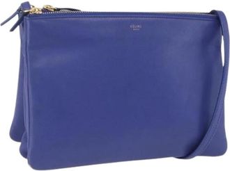 Celine Pre-owned Cross Body Bags, female, Blue, Size: ONE SIZE Pre-owned Vintage Shoulder Bag