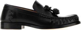 Bottega Veneta Black Leather Loafers