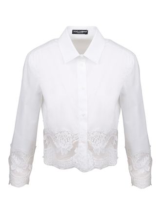Dolce & Gabbana Lace inserts detailed shirt