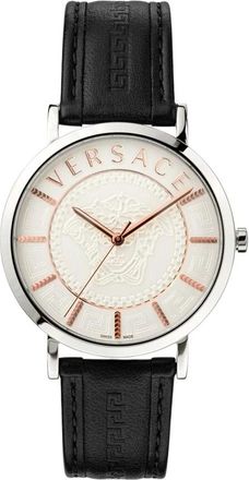 Versace V-Essential Horloge - Heren - Horloges - Zwart - ONE Size - Accessoires