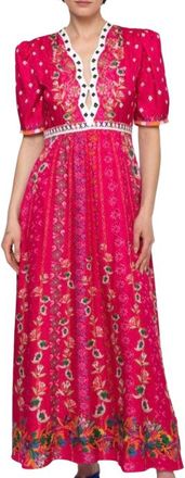 Saloni Tabitha Dress in Fuchsia Falls print Size XXS