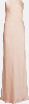 Norma Kamali Abito lungo in crêpe di raso