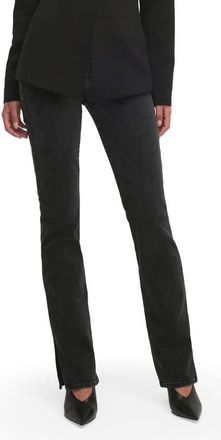 Favorite Daughter The Valentina Side Slit High Waist Straight Leg Tower Jeans in Boulder at Nordstrom, Size 23