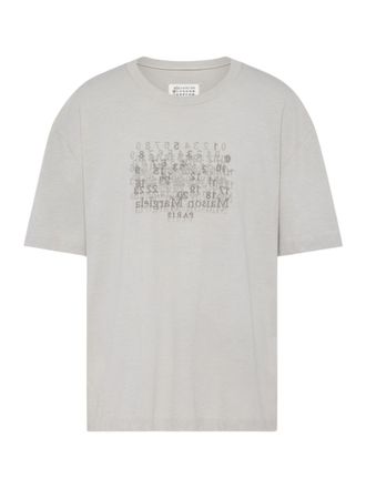 Maison Margiela Light Grey Boxy Numerical T-Shirt