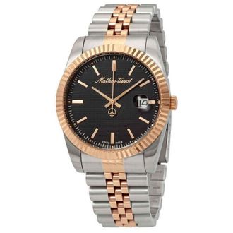 Mathey-Tissot Mathey-Tissot Mens Mathy III Black Dial Watch
