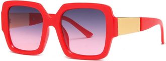 Generic Men and For Women Outdoor Box Net Red Sunglasses Red Holiday Street Decoration Glasses (Color : F, Size : Medium)