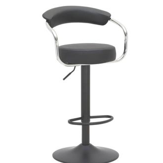 Netfurniture Lazio Matt Black Bar Stool Black