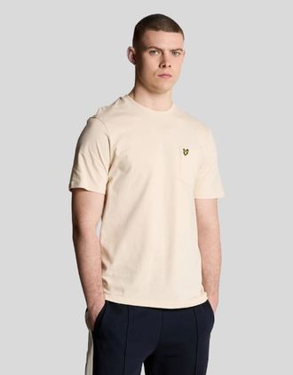 Lyle & Scott Lyle And Scott Mens Pocket T-Shirt - Cream - Size: 38
