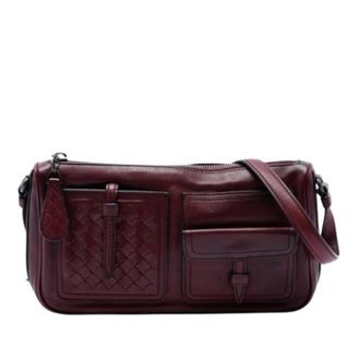 Bottega Veneta Pre-owned Cross Body Bags, female, Red, Size: ONE SIZE Pre-owned Vintage Shoulder Bag