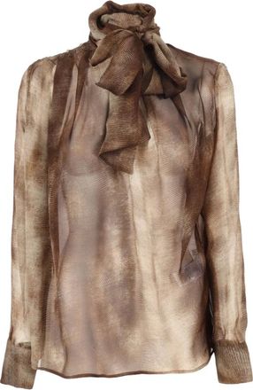 Elisabetta Franchi Blouses, female, Green, Size: L Camicia
