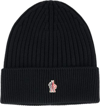 Moncler Berretto a coste - - Accessories - Donna - Nero - ONE SIZE