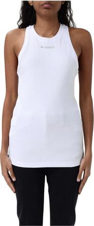 Pinko Pinko, Dames, Tops, Wit, Maat: L Katoen