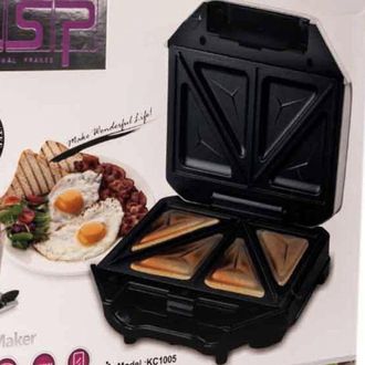 Trade Shop Trade Shop - Tostiera Elettrica Piastra Grill Sandwich Antiaderente Tostapane Elettrico 750w