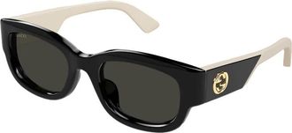 Gucci Demo Rectangular Ladies Sunglasses GG1667SK 001 54