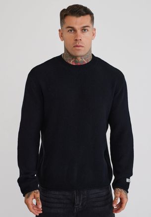 Siksilk Su&eacute;ter Tejido Negro para Hombre XXL