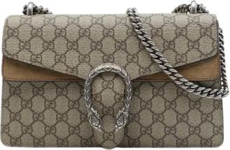 Gucci Pre-owned Dionysus Schoudertas - Dames - Vintage Schoudertas - Beige - ONE Size - Leer - Vintage