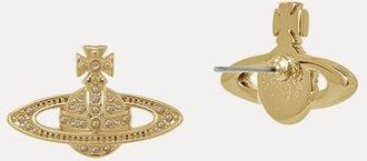 Vivienne Westwood Mini Bas Relief Earrings Gold Topaz Women