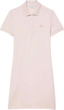 Lacoste Abito polo mini in piqu&eacute; stretch slim fit - - Dresses - Donna - Rosa - S