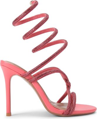 Kurt Geiger Womens Sloane Sandals - Pink Fabric - Size UK 3