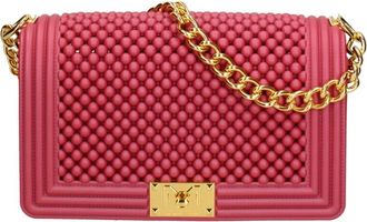 Marc Ellis Gewatteerde Rubberen Schoudertas - Dames - Schoudertassen - Rood - ONE Size - Tassen
