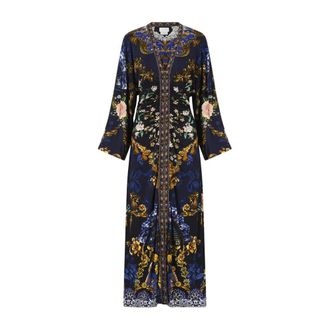 Camilla Abito Midi con Maniche Ampie e Arricciature - - Dresses - Donna - Multicolore - M