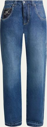 Isabel Marant Jeyda Straight-Leg Released-Hem Jeans