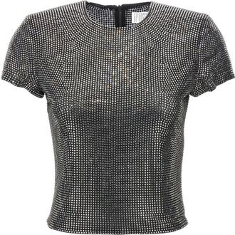 Giuseppe Di Morabito Black Rhinestone T-shirt