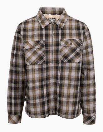 Trespass Mens Trespass Mens Danehill Sherpa Lined Shirt - Dark Vine - Size: 46/Regular