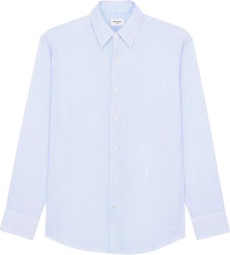 Saint Laurent Light Blue Stripes Shirt