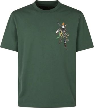Barbour Key Graphic T-Shirt - Heren - T-shirts - Groen - M - Katoen - Tops