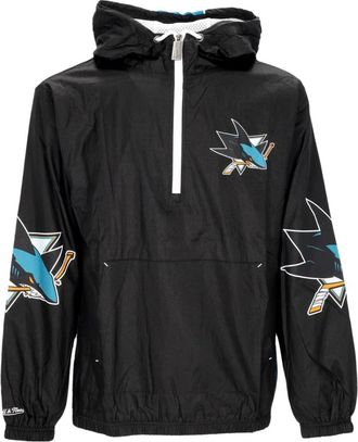 Mitchell & Ness San Jose Sharks Windbreaker Anorak - Heren - Zomerjassen - Veelkleurig - L - Polyester - Jassen