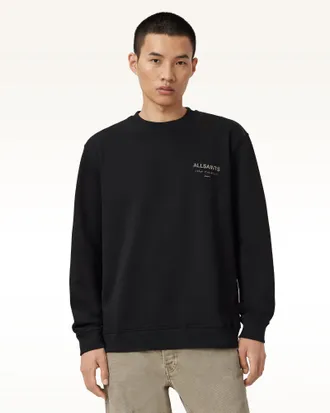 AllSaints Cotton Underground Relaxed Fit Crew Neck Sweatshirt, Size: XS
