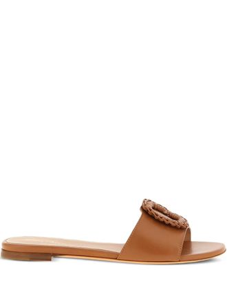 Santoni Corolle woven sandals - Brown