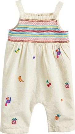 Next Embroidered Romper in White at Nordstrom, Size 12-18M