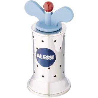 Alessi 9098 Molinillo De Pimienta De Dise&ntilde;o Con Aletas, Acero Inoxidable Y Resina Termopl&aacute;stica, Azul, Est&aacute;ndar - Alessi