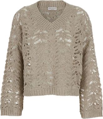 Brunello Cucinelli Mujer, Jerseys, Beige, Talla: S