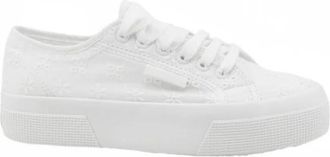 Superga 2740 Flower Sangallo - Dames - Sneakers - Wit - 38 1/2 EU - Katoen - Schoenen