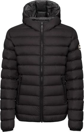 Colmar Sportieve Donsjas met Vaste Capuchon - Heren - Ski Jassen - Zwart - 2XL - Nylon - Fitness