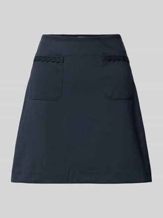 Ichi Minirock mit aufgesetzten Taschen Modell SIMONSE in Marine, Gr&ouml;&szlig;e L