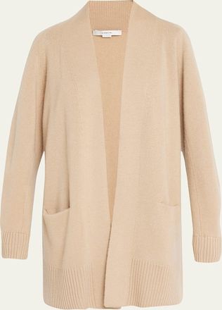 Vince Cashmere Shawl-Collar Open-Front Cardigan