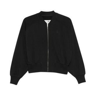 Maison Margiela Jassen, Dames, Zwart, L, Bomberjack