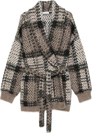 Brunello Cucinelli Sequin-embellished Checked Cardigan
