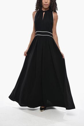 Max Mara Flared Dress ONCE With V-Neck Max Mara