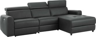 HOME AFFAIRE Ecksofa »Sentrano, L-Form,« 275 cm, man. o. elektr. Relaxfunktion und USB/Kopfverstellung