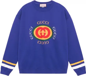 Gucci Cotton Jersey Sweatshirt Blue 747809-XJFL8-4120